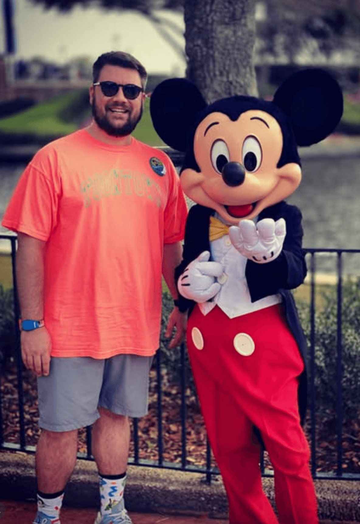 Max with Mickey at Disney